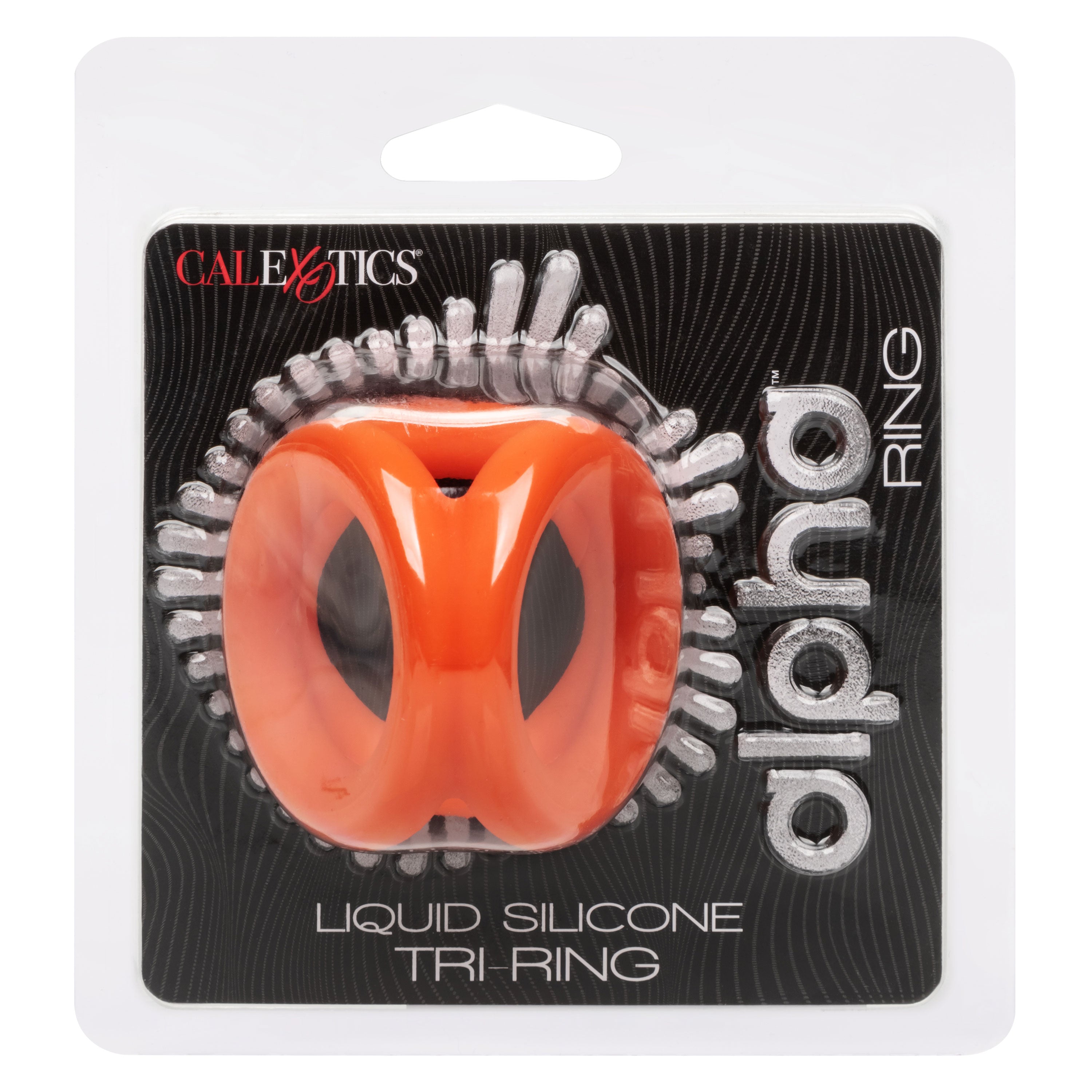 Alpha Liquid Silicone Tri-Ring - Orange Orange