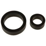 "Titanmen Cock Ring Platinum Silicone Double Pack - Black DJ3503-03-CD"