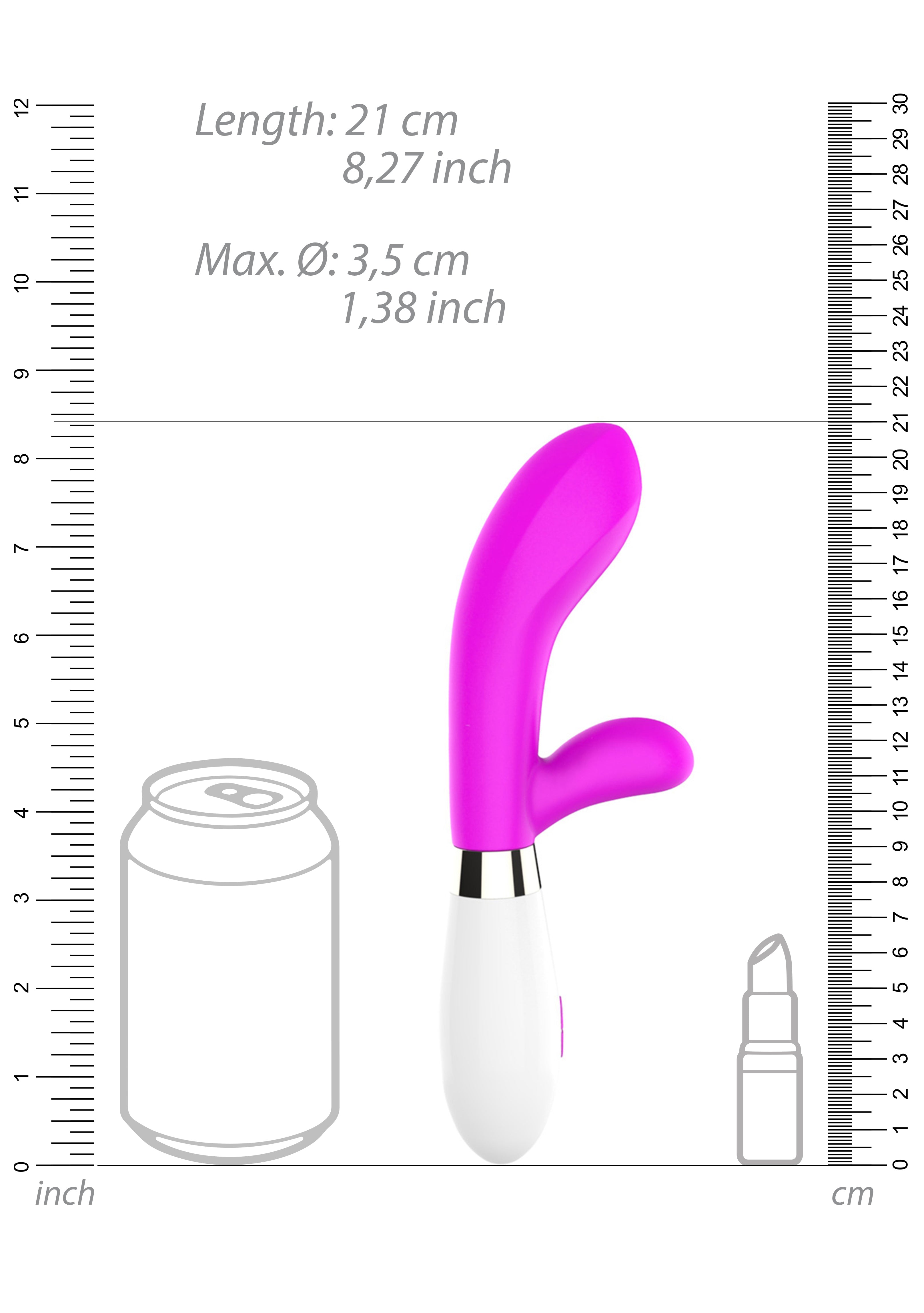 "Achilles - Ultra Soft Silicone - 10 Speeds - Fuchsia SH-LUM001FUC"