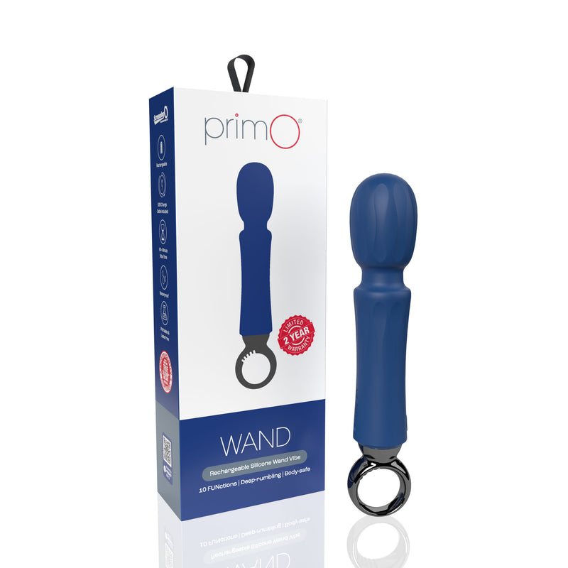 "Primo Wand Rechargeable Vibe - Blueberry AP1-BB"