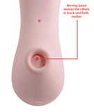 Shegasm Tickle Tickling Clit Stimulator With Suction - Pink