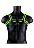 Bonded Leather Buckle Harness - Small/medium - Glow in the Dark