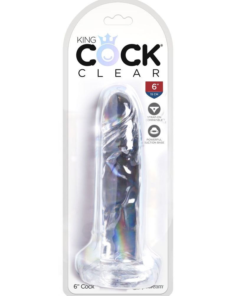 "King Cock Clear 6 Inch Cock PD5753-20"