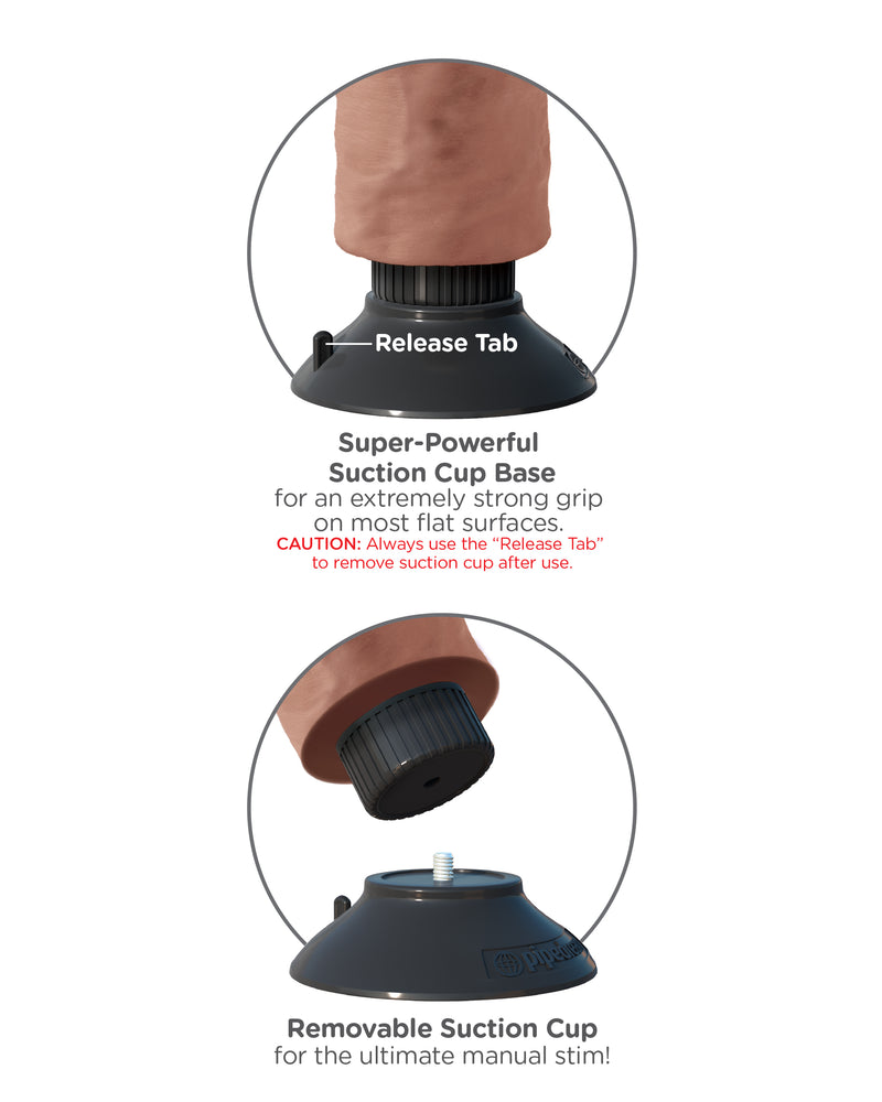 "King Cock 6 Inch Vibrating Cock - Tan PD5401-22"