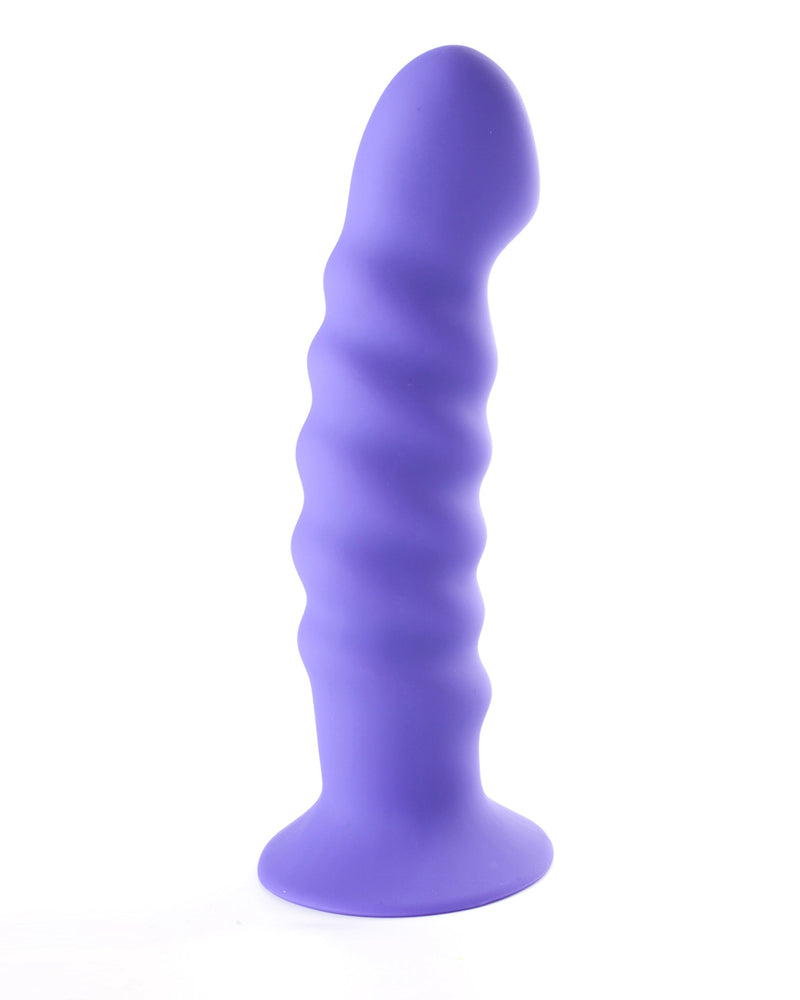 Kendall Silicone Dong Swirled Satin Finish - Neon Purple