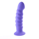 Kendall Silicone Dong Swirled Satin Finish - Neon Purple