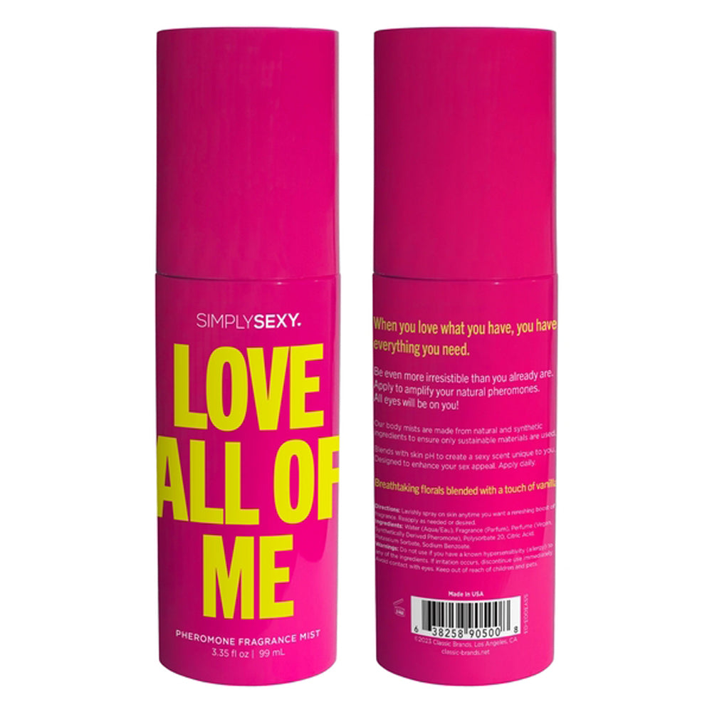 "Love All of Me - Pheromone Fragrance Mists 3.35 Oz SSY3003-03"