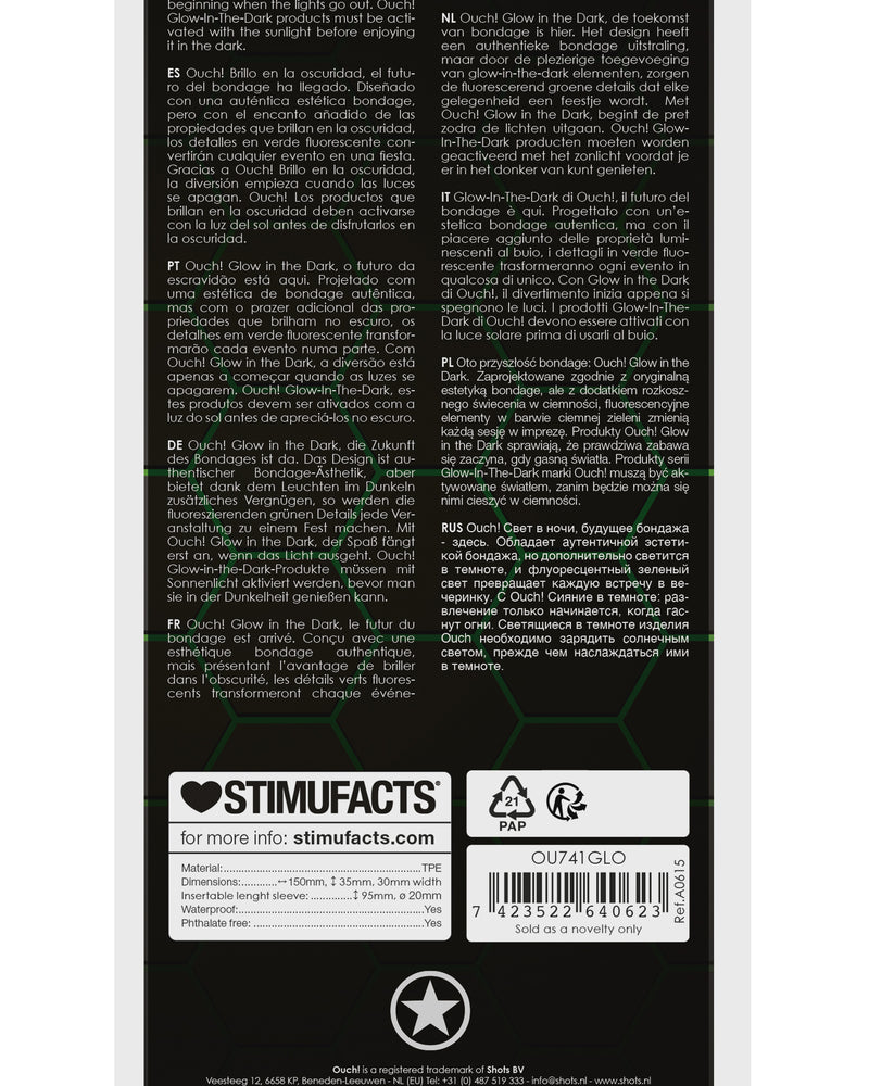 "Swirl Stretchy Penis Sleeve - Glow in the Dark OU-OU741GLO"