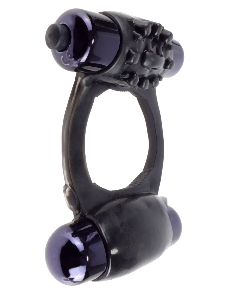 "Fantasy C-Ringz Duo-Vibrating Super Ring Black PD5963-23"