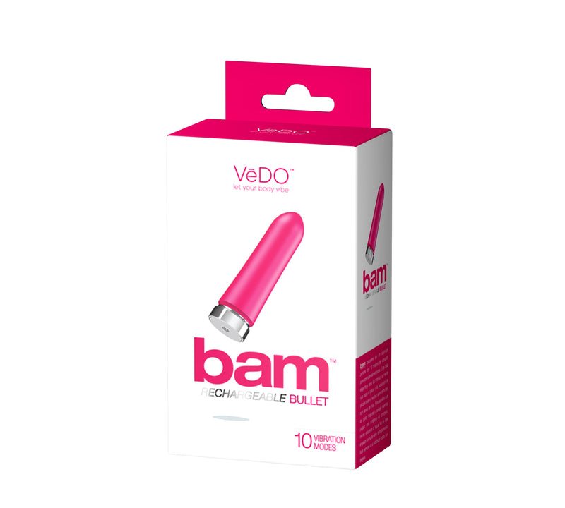 "Bam Rechargeable Bullet - Hot in Bed Pink VI-F0309"