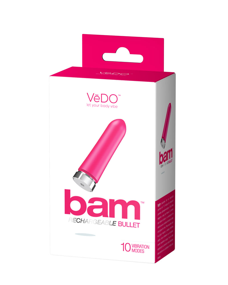 "Bam Rechargeable Bullet - Hot in Bed Pink VI-F0309"