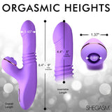 Pro-Thrust Max 14x Thrusting and Pulsing Silicone Rabbit - Purple