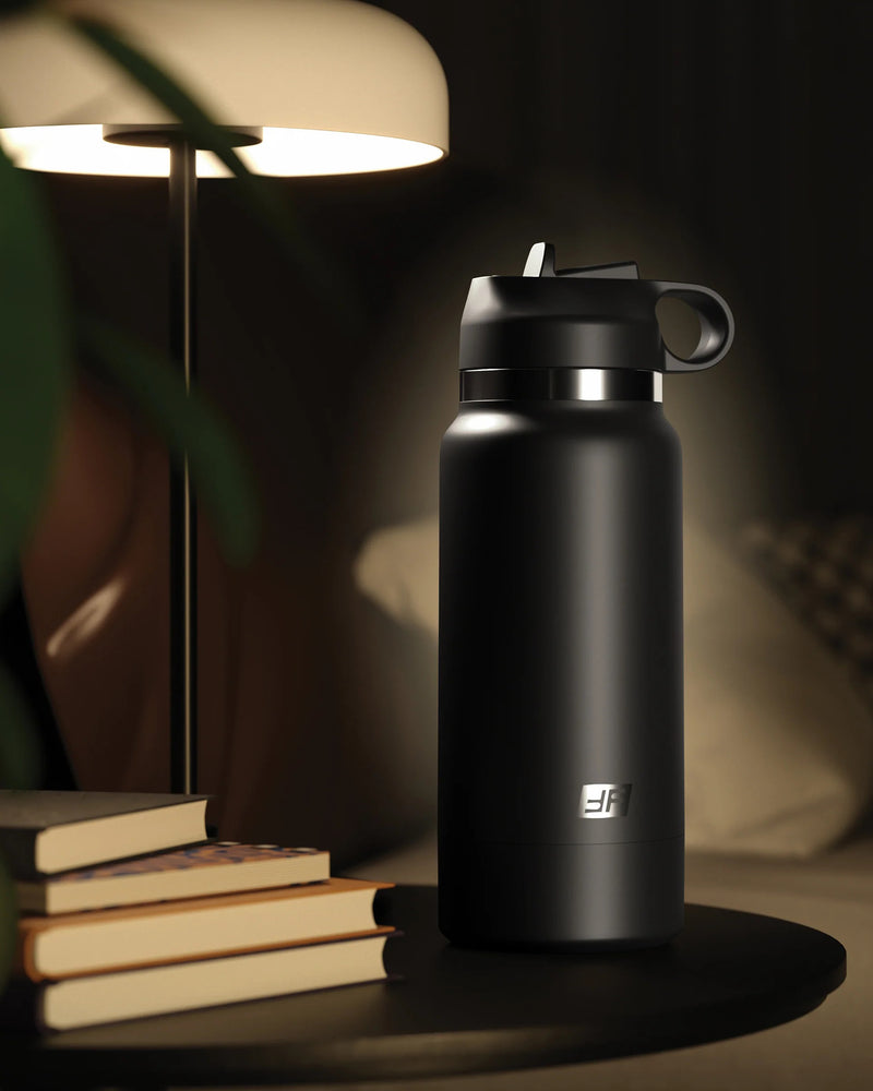 "Fap Flask - Thrill Seeker - Black Bottle - Frosted PDRD629-20"