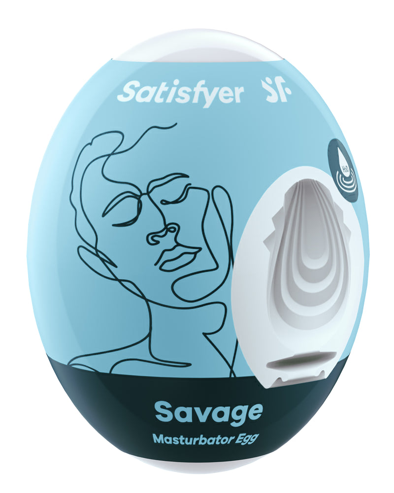 3 Pc Set Masturbator Egg - Savage - Blue