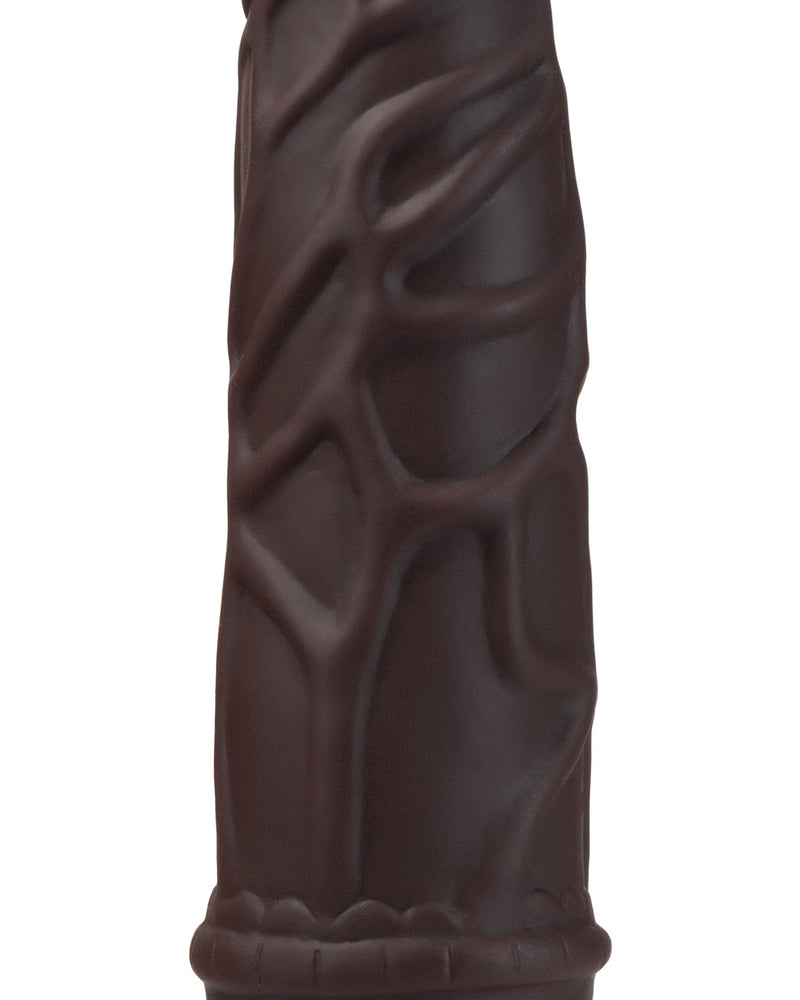 "Dr. Skin Silicone - Dr. Robert - 7 Inch Vibrating Dildo - Brown BL-12096"