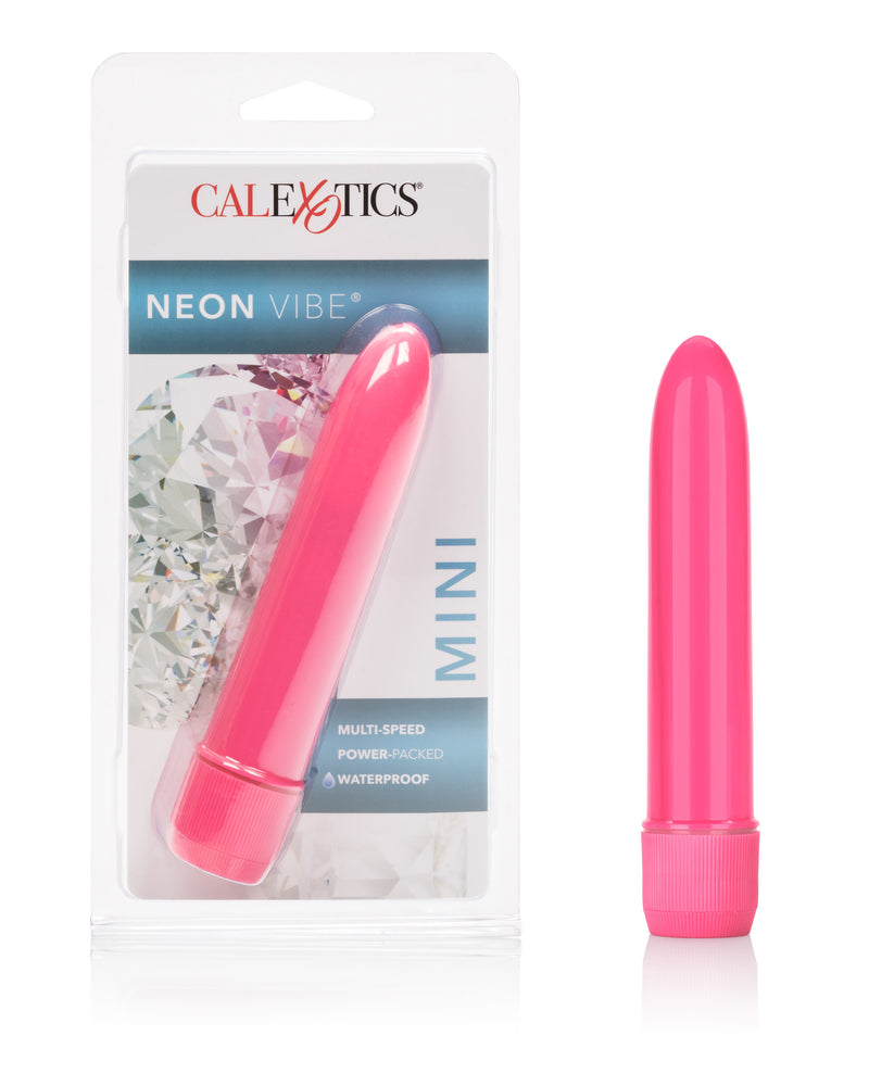 "Mini Neon Vibe Multi-Speed Vibe 4.5 Inches - Pink SE0542042"