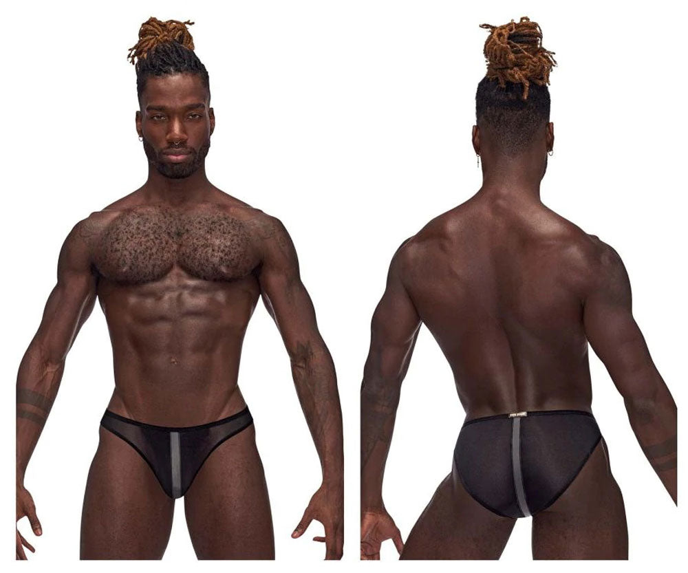 "Landing Strip Bikini Brief - XL - Black MP-480271BKXL"