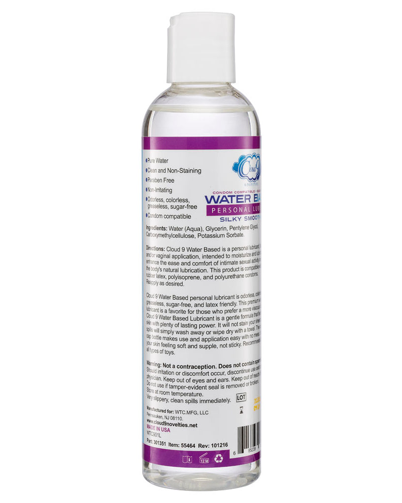 "Cloud 9 Water Based Personal Lubricant 8 Fl. Oz. WTC901L"