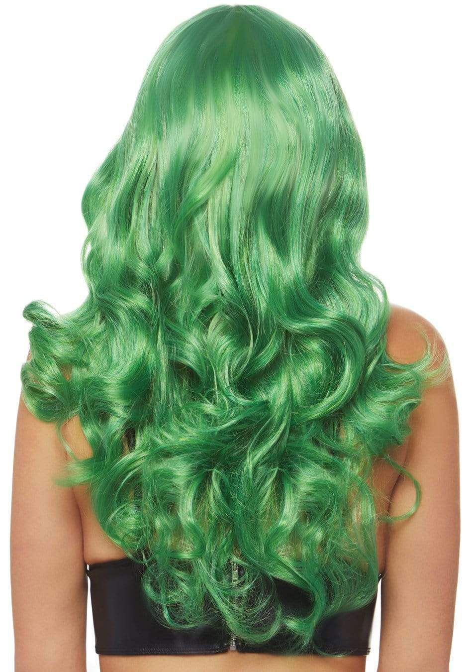 "24 Inch Misfit Long Wavy Bang Wig - Green LA-A2766GRN"