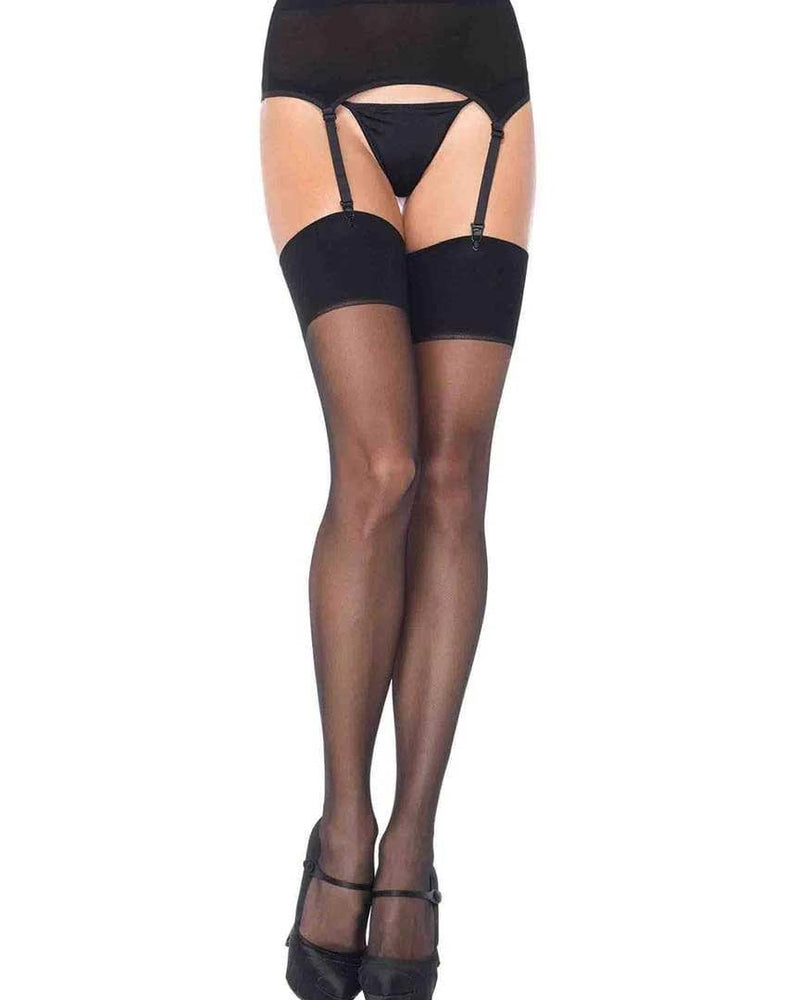 Zara Garter Belt and Stocking - One Size - Black