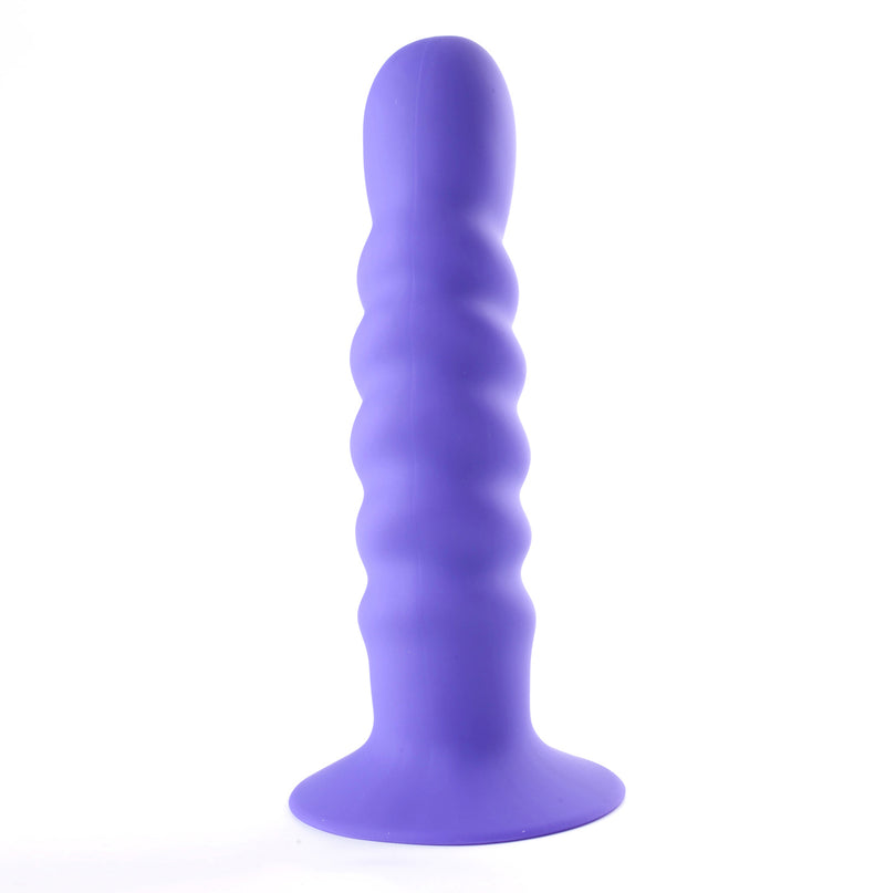 "Kendall Silicone Dong Swirled Satin Finish - Neon Purple MT2503-L2"