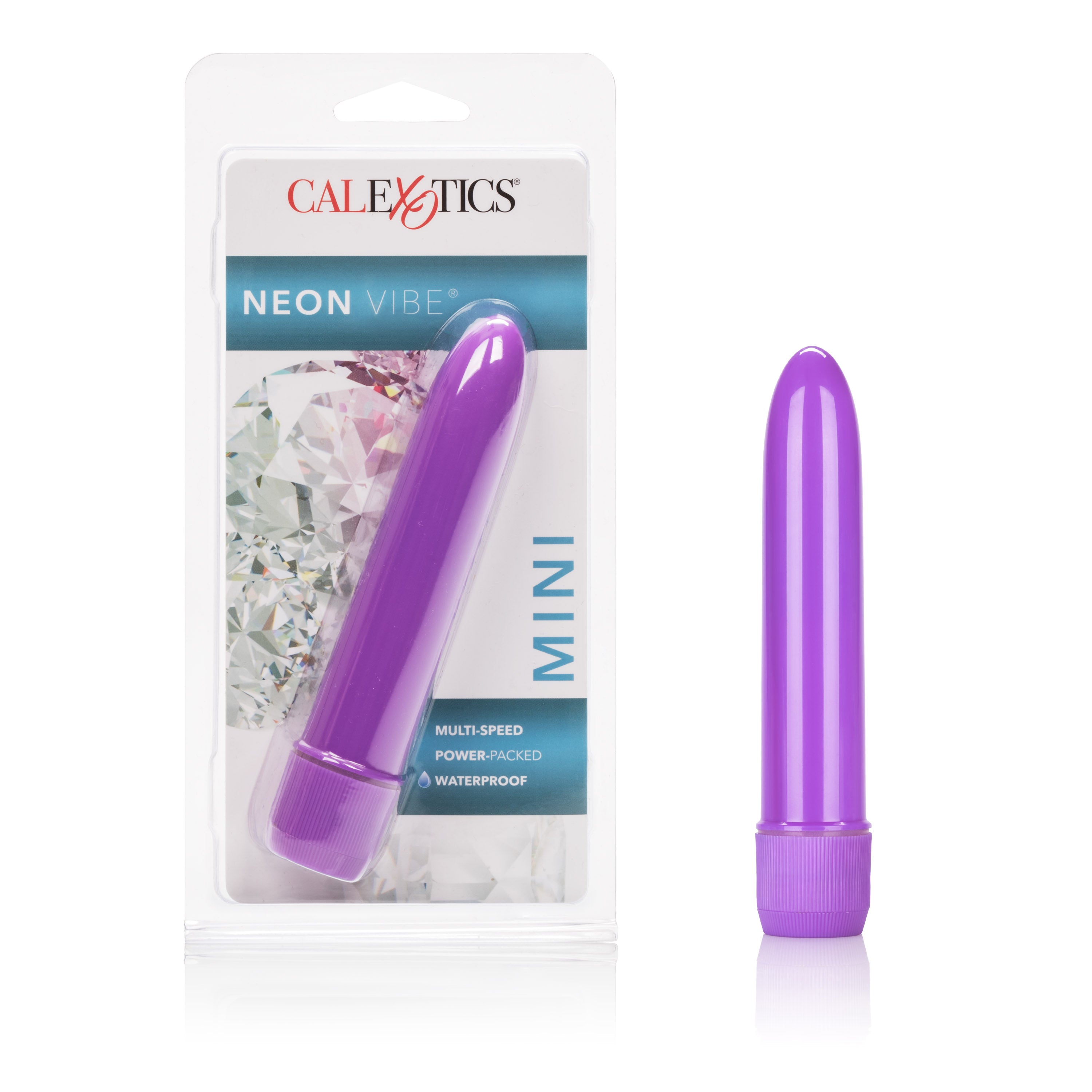 "Mini Neon Multi-Speed Vibe 4.5 Inches - Purple SE0542142"