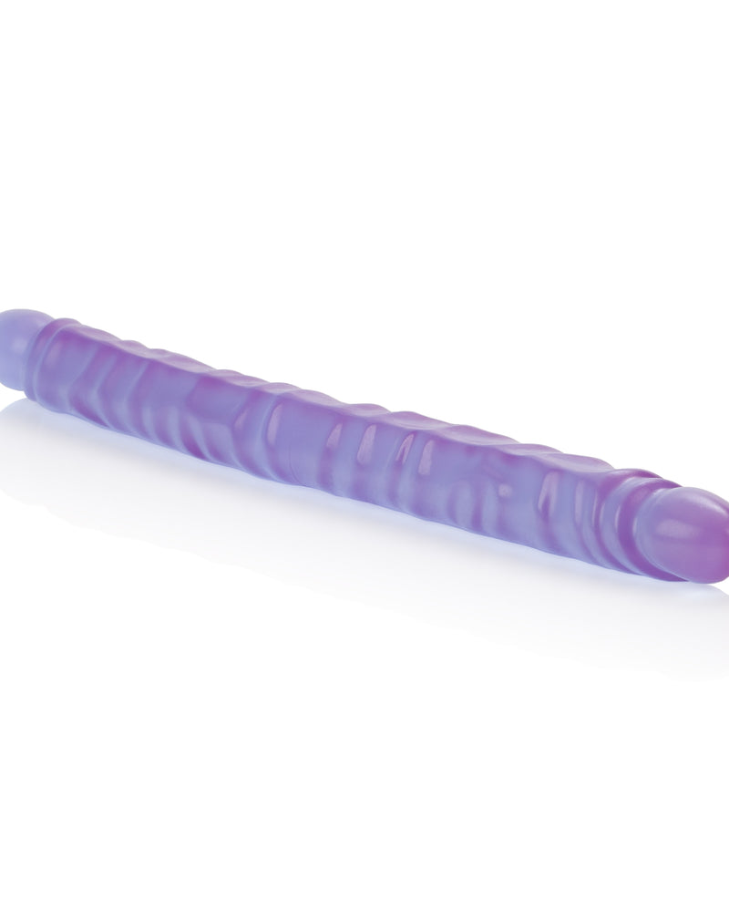 Slim Jim Duo 17 Inches Veined Super Slim Dong - Purple