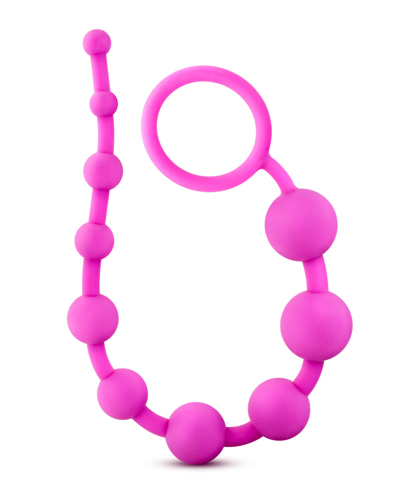 Luxe Silicone 10 Beads - Fuchsia