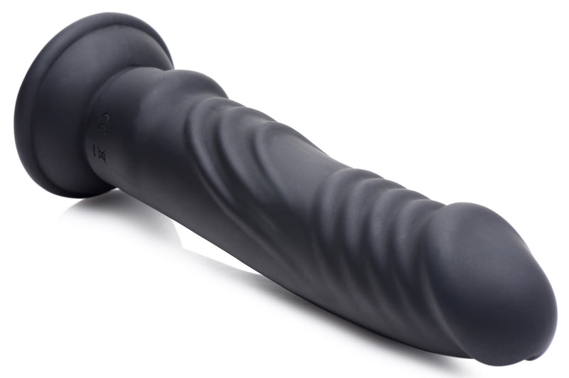 "E-Stim and Vibrating Dildo With Remote - Black ZE-AG661"