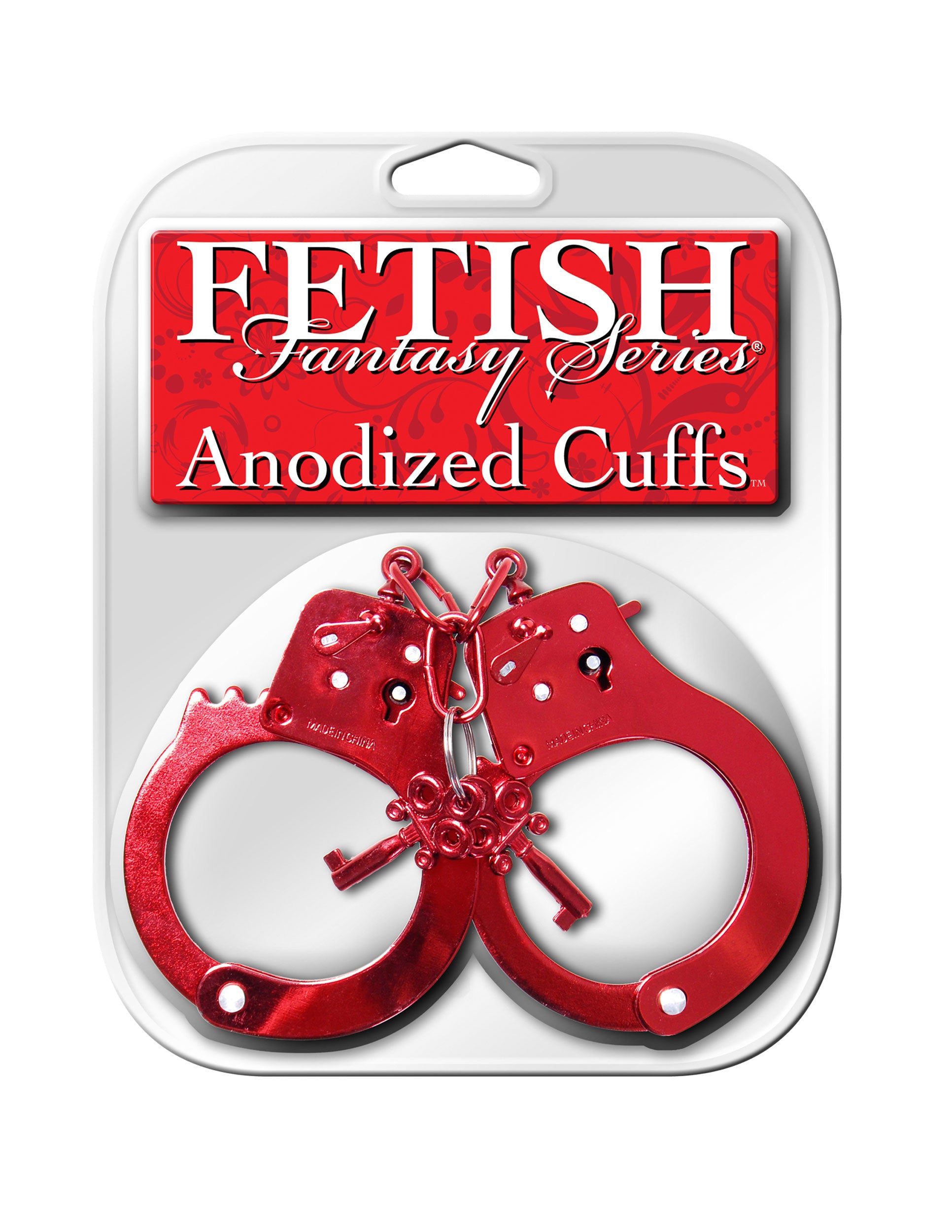 "Fetish Fantasy Series Anodized Cuffs - Red PD3816-15"