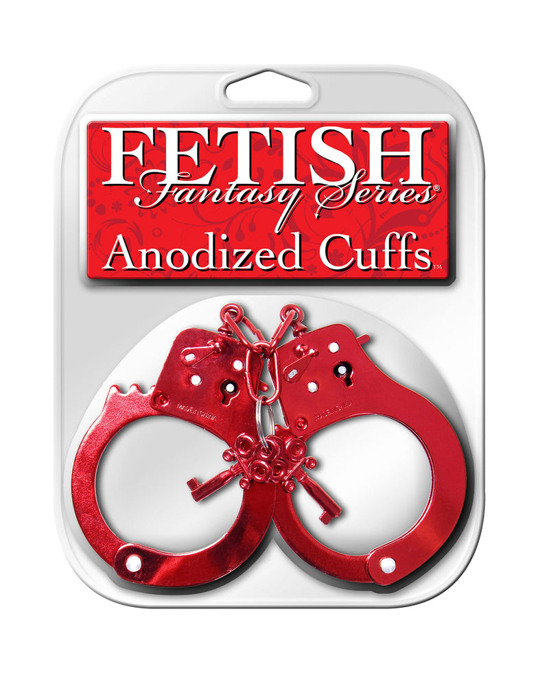 "Fetish Fantasy Series Anodized Cuffs - Red PD3816-15"