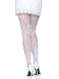 Butterfly Net Tights - One Size - White