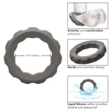 Alpha Liquid Silicone Erect Ring - Gray