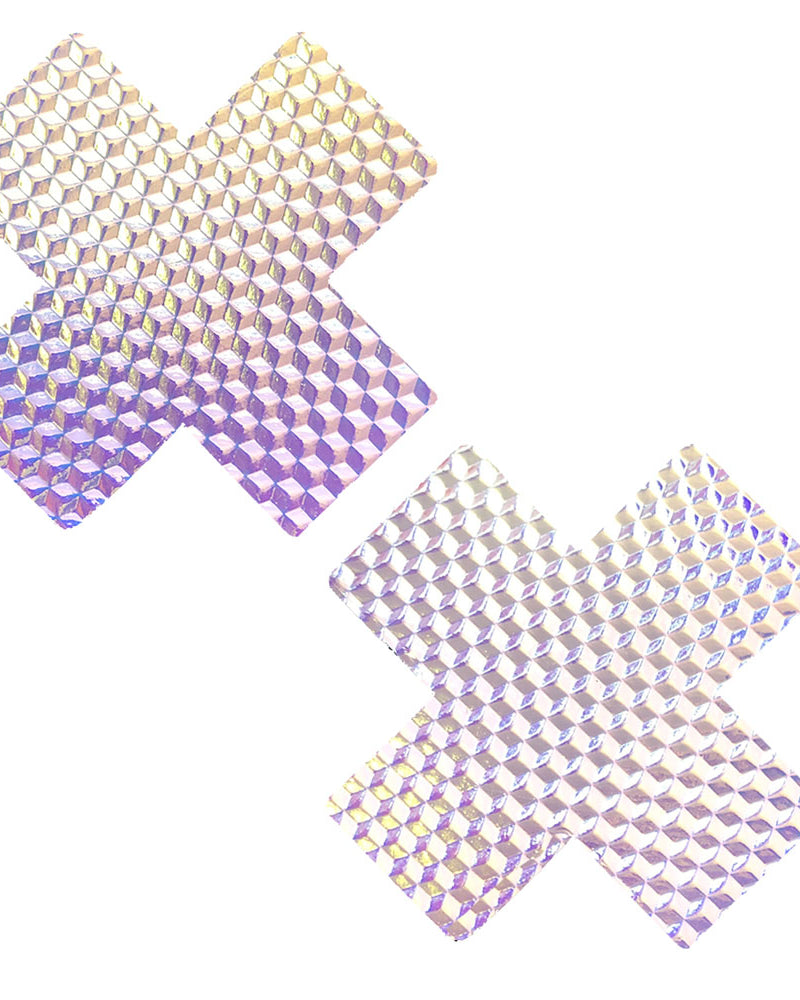 "Mine Crafty 3d Pastel X Factor Nipztix Pasties Lustful Lilac Holographic NN-MIC-XF-NS"