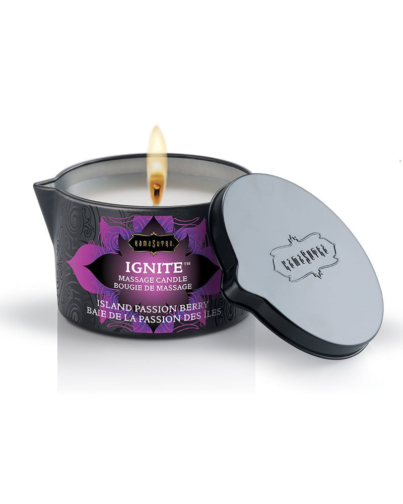 Ignite Massage Candle - Island Passion Berry - 6 Oz.