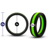 Performance - Silicone Go Pro Cock Ring - Black/green/black