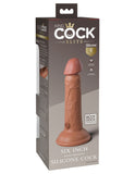 King Cock Elite 6 Inch Silicone Dual Density Cock - Tan