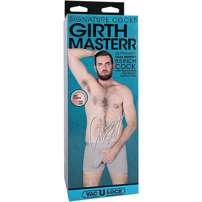 Signature Cocks - Girthmasterr - 8.5 With Removable Vac-U-Lock Suction Cup - Vanilla
