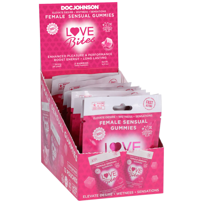 "Love Bites - Female Sensual Gummies - 12 Pack DJ4550-25-BX"