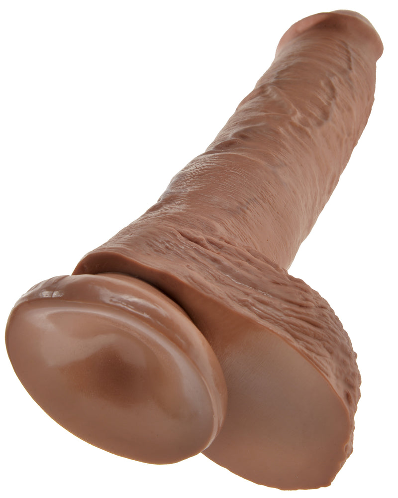 "King Cock 10 Inch Cock With Balls - Tan PD5509-22"