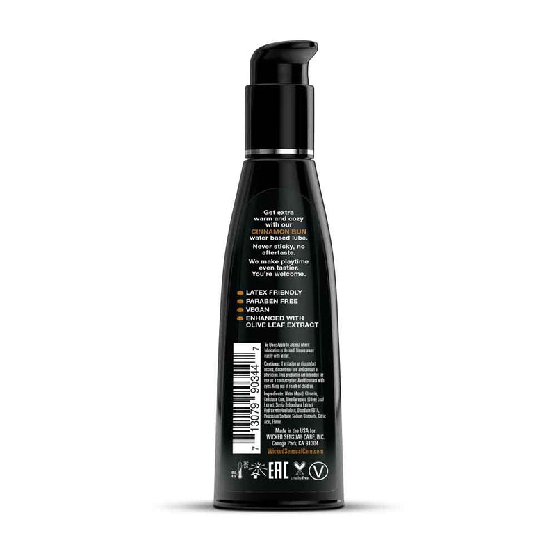 Aqua Cinnamon Bun Flavored Water Based Intimate Lubricant - 4 Fl. Oz.