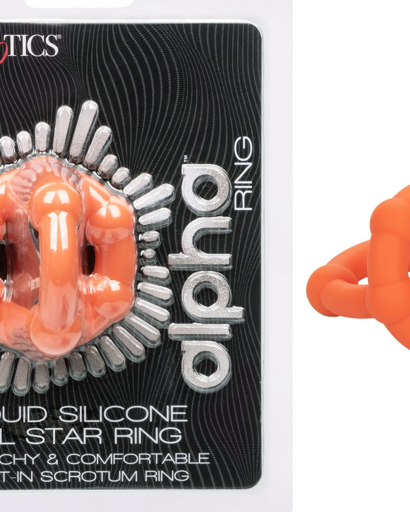 Alpha Liquid Silicone All Star Ring - Orange