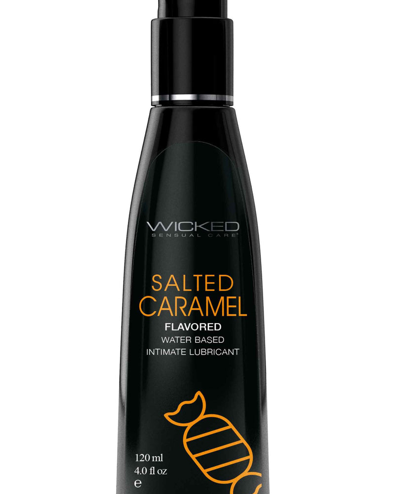 "Aqua Salted Caramel Flavored Water Based Intimate Lubricant - 4 Fl. Oz. WS-90324"