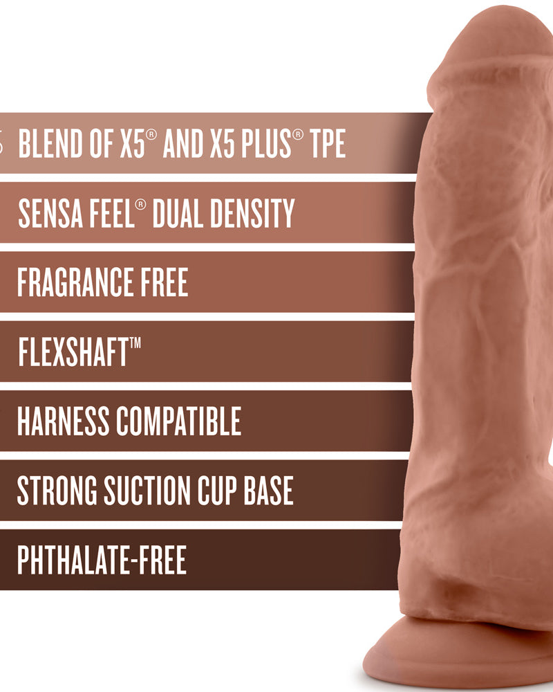 "Au Naturel - Big Boy - 10 Inch Dildo - Mocha BL-37587"