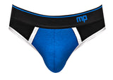 Retro Sport Panel Thong - L/ XL - Black/ Blue