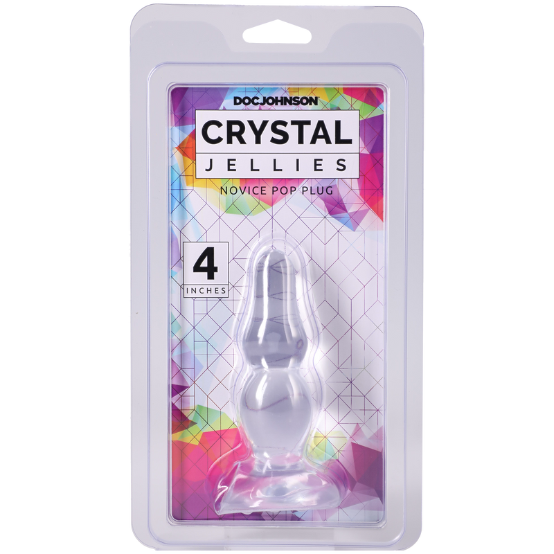 Crystal Jellies - Novice Pop Plug - 4 Inch Clear