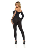 Boujee Gang Bodystocking - One Size - Black