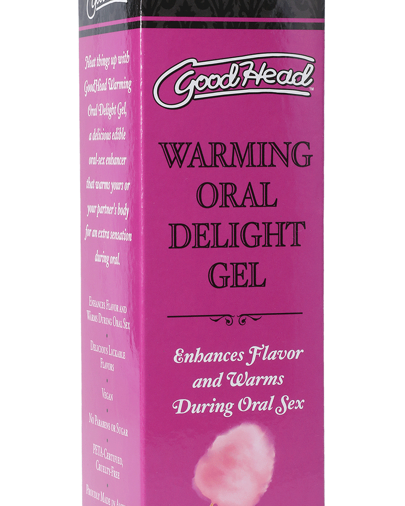 "Goodhead - Warming Oral Delight Gel - Cotton Candy - 4 Fl. Oz. DJ1361-15-BX"
