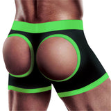 Get Lucky Strap on Boxer Shorts - Xsmall-Small - Green/black