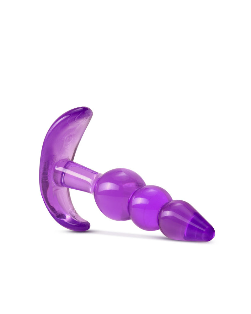 B Yours - Triple Bead Anal Plug - Purple